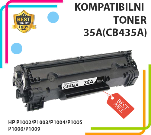 Toner CB435A HP P1002/P1003/P1004/P1005/P1006/P1009