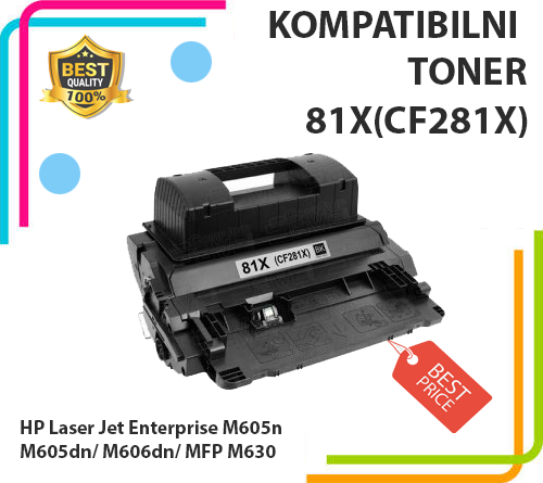 Toner CF281X za HP Laser Jet Enterprise M605n/ M605dn/ M606dn/ MFP M630