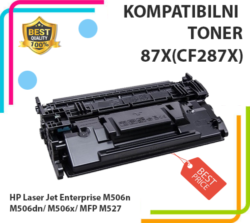 Toner CF287X za HP Laser Jet Enterprise M506n/ M506dn/ M506x/ MFP M527