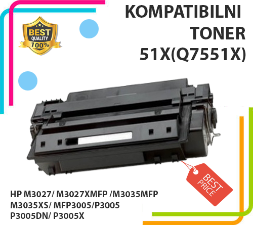 Toner Q7551X za HP M3027/ M3027XMFP /M3035MFP/ M3035XS/ MFP3005/ P3005