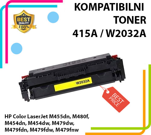 Toner 415A / W2032A Yl (žuti) za HP M455dn/ M479dw/ M480f/ M454dn -SA ČIPOM