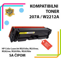 Toner 207A / W2212A Yl (žuti)  -SA ČIPOM- za HP M255dw/ M255nw/ M282nw/ M283fdn/ M283fdw