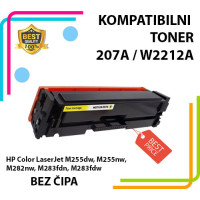 Toner 207A / W2212A Yl (žuti)  -BEZ ČIPA- za HP M255dw/ M255nw/ M282nw/ M283fdn/ M283fdw