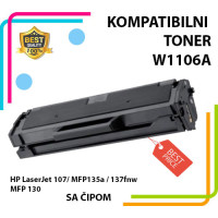 Toner za HP W1106A - MFP 107a, 135a, 137fnw, 138fnw - Sa Čipom