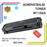 Toner za HP W1106A -BEZ ČIPA - MFP 107, 135, 137, 138